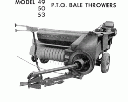 Operator's Manual for New Holland Balers model 49