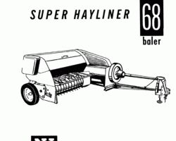 Operator's Manual for New Holland Balers model S68