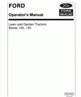 Operator's Manual for FORD Tractors model 145