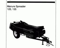 Operator's Manual for New Holland Spreaders model 135