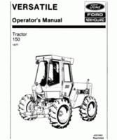 Operator's Manual for FORD Tractors model 150