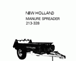 Operator's Manual for New Holland Spreaders model 213