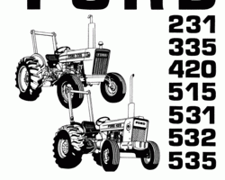 Operator's Manual for New Holland Tractors model 335