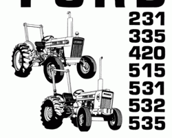 Operator's Manual for New Holland Tractors model 535