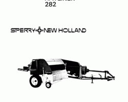 Operator's Manual for New Holland Balers model 282