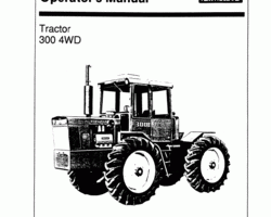 Operator's Manual for New Holland Tractors model 300