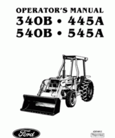 Operator's Manual for FORD Tractors model 540B