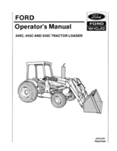 Operator's Manual for FORD Tractors model 545C