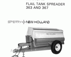 Operator's Manual for New Holland Spreaders model 367