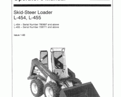 Case Skid steers / compact track loaders model L455 Operator's Manual