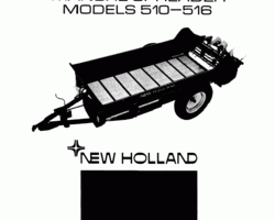 Operator's Manual for New Holland Spreaders model 516