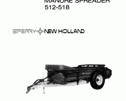 Operator's Manual for New Holland Spreaders model 518