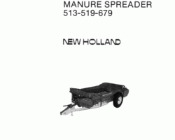 Operator's Manual for New Holland Spreaders model 519