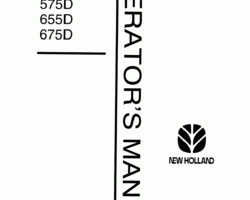 Operator's Manual for New Holland Tractors model 555D