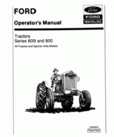 Operator's Manual for FORD Tractors model 640