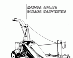 Operator's Manual for New Holland Harvesting equipment model 611