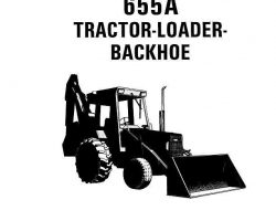 Operator's Manual for New Holland CE Tractors model 655A