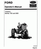 Operator's Manual for FORD Tractors model 740