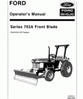 Operator's Manual for FORD Tractors model 1510