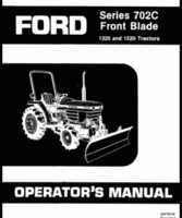 Operator's Manual for FORD Tractors model 1520