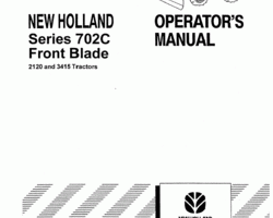 Operator's Manual for New Holland Tractors model 3415