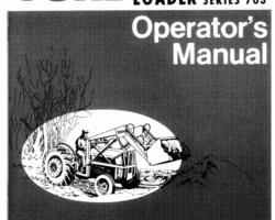 Operator's Manual for New Holland Tractors model 703-SERIES