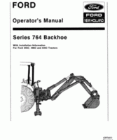 Operator's Manual for FORD Tractors model 764