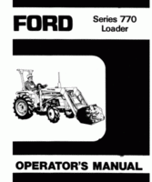 Operator's Manual for FORD Tractors model 1500