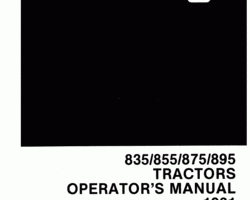 Operator's Manual for New Holland Tractors model 875