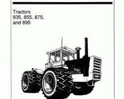 Operator's Manual for New Holland Tractors model 895