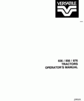 Operator's Manual for FORD Tractors model 876