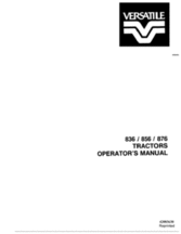 Operator's Manual for FORD Tractors model 856
