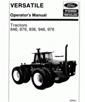 Operator's Manual for FORD Tractors model 976