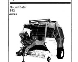 Operator's Manual for New Holland Balers model 852