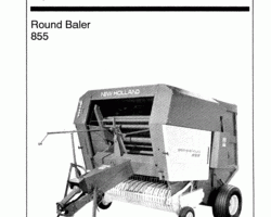 Operator's Manual for New Holland Balers model 855