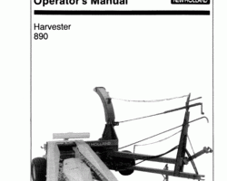 Operator's Manual for New Holland Harvesting equipment model 890