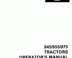 Operator's Manual for New Holland Tractors model 955