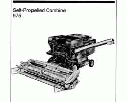 Operator's Manual for New Holland Combine model 975