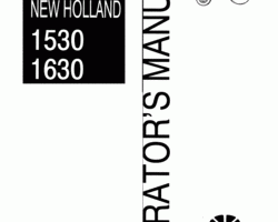 Operator's Manual for New Holland Tractors model 1530