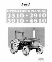 Operator's Manual for FORD Tractors model 2910