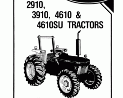 Operator's Manual for New Holland Tractors model 4610