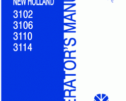 Operator's Manual for New Holland Spreaders model 3106