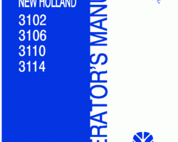 Operator's Manual for New Holland Spreaders model 3110