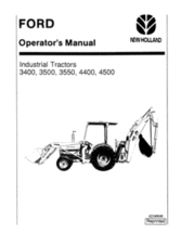 Operator's Manual for FORD Tractors model 3550