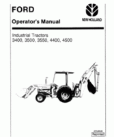 Operator's Manual for FORD Tractors model 4400