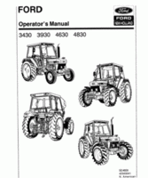 Operator's Manual for FORD Tractors model 4830