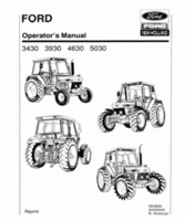 Operator's Manual for FORD Tractors model 3430