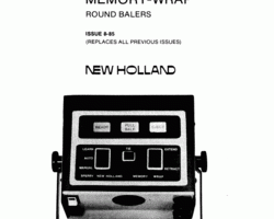 Operator's Manual for New Holland Balers model 855