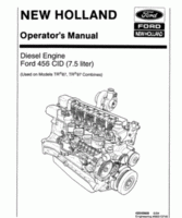 Operator's Manual for FORD Tractors model TR87