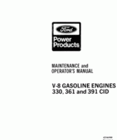 Operator's Manual for FORD Engines model 330